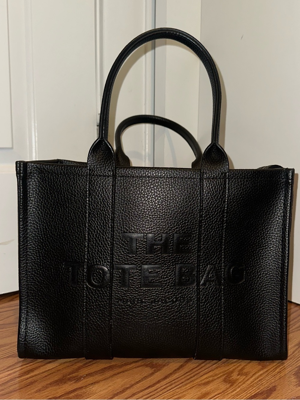 Marc Jacob’s Black 'The Tote Bag' Leather Tote